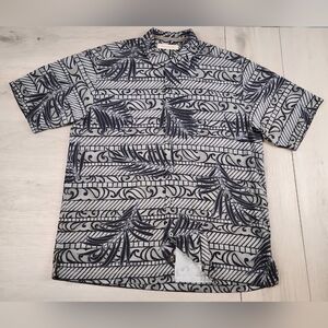 Tommy Bahama Hawaiian Shirt Mens Medium Multicolor Short Sleeve Button Up Silk